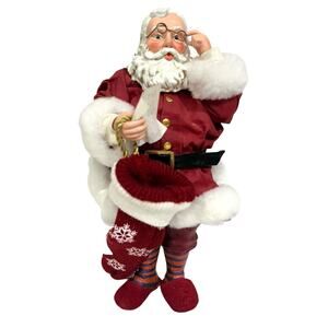 Possible Dreams® Clothtique - Sock It To Me, Santa! #713706 - Santa Figurine 10”